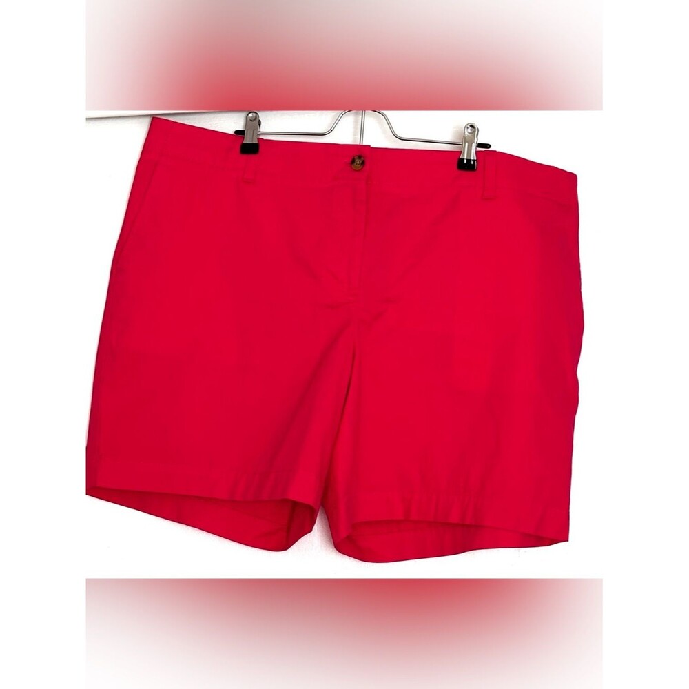 Talbots Heritage Twill Relaxed Shorts 7” Coral Size 18W